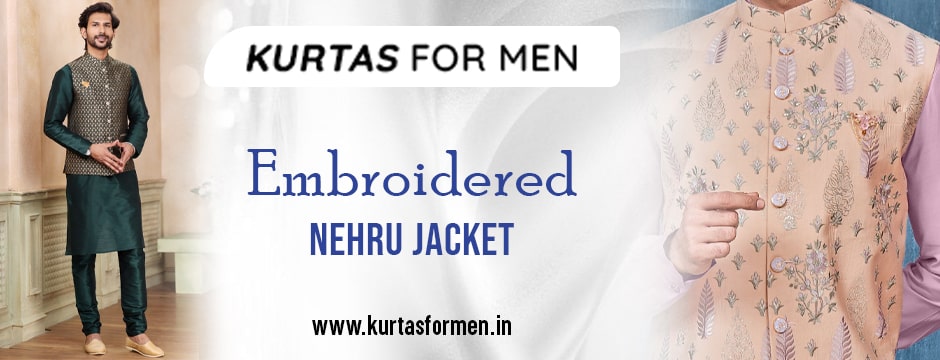 embroidered Nehru jacket