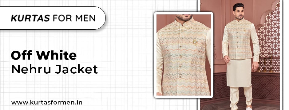 off white nehru jacket