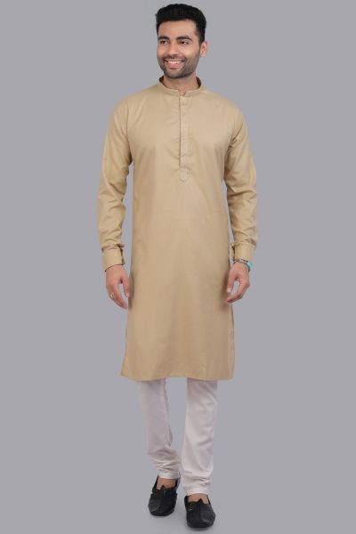 Brown Art Silk Kurta Pajama (KFM-7509)