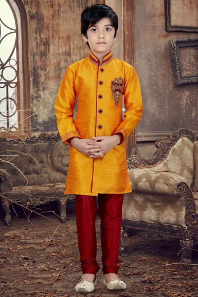 Mango Nano Silk Kids Kurta Pajama (KFK-600)