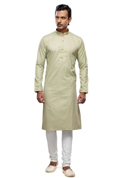 Pista Green Art Silk Kurta Pajama (KFM-7489)