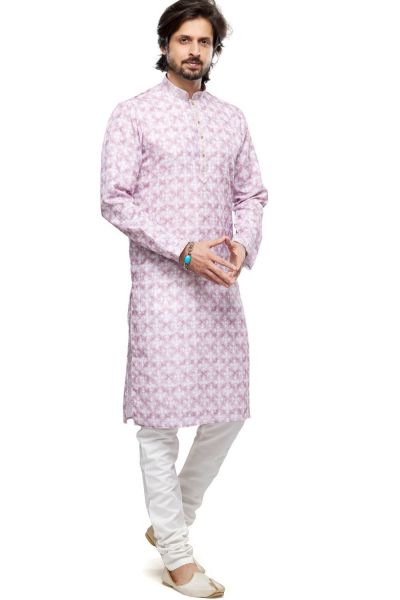 Purple Cotton Digital Printed Kurta (KFM-7478)