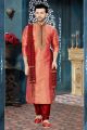 2 Toned Peach Banglori Silk Kurta Pajama (KFM-3820)