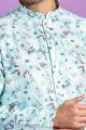 Blue Cotton Casual Kurta Pajama (KFM-7562)