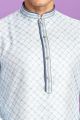 Blue Cotton Kurta Pajama (KFM-7549)