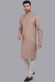 Brown Art Silk Kurta Pajama for Men (KFM-7513)