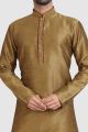 Brown Art Silk Kurta Pajama (KFM-5933)