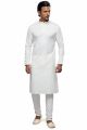 Cream Art Silk Kurta Pajama (KFM-7495)