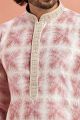 Dark Pink Cotton Kurta Pajama (KFM-7542)