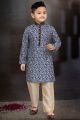 Digital Printed Blue Boys Kurta Pajama (KFK-790)
