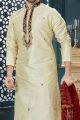 Gold Art Dupion Mens Kurta Pajama (KFM-3821)