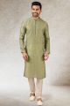Green Art Silk Kurta Pajama (KFM-5836)