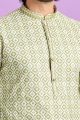 Green Cotton Kurta Pajama (KFM-7555)