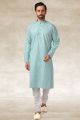 Green Cotton Mens Kurta Pajama (KFM-5658)