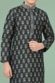 Green Giccha Silk Boys Kurta Pajama (KFK-687)