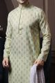 Light Pista Silk Kurta Pyjama (KFM-6062)