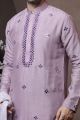 Light Purple Silk Kurta Pajama (KFM-6037)