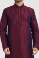 Magenta Art Silk Kurta Pajama (KFM-5934)