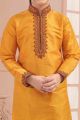 Mango Art Silk Kids Kurta Pajama (KFK-666)