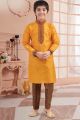 Mango Art Silk Kids Kurta Pajama (KFK-666)
