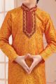 Mango Art Silk Kids Kurta Pajama (KFK-675)