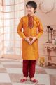 Mango Art Silk Kids Kurta Pajama (KFK-675)