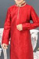 Maroon Art Silk Regular Kurta Pajama (KFK-332)