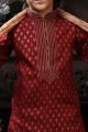 Maroon Cotton Boys Kurta Pajama (KFK-759)