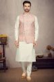 Multicoloured Cotton Printed Mens Nehru Jacket (KFM-6956)
