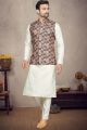 Multicoloured Cotton Printed Nehru Jacket (KFM-6957)