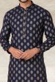 Navy Blue Cotton Kurta Pajama (KFM-5668)