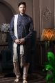 Navy Blue Silk Casual Kurta Pajama (KFM-6068)
