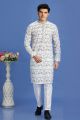 Off White Cotton Digital Printed Kurta (KFM-7519)