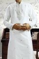Off White Jacquard Designer Kurta Pajama (KFM-1032)