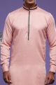 Pink Art Banarasi Silk Mens Kurta Pajama (KFM-7071)