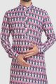 Pink Cotton Printed Kurta Pajama (KFM-5725)