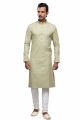 Pista Green Art Silk Kurta Pajama (KFM-7489)