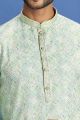 Pista Green Cotton Kurta Pajama (KFM-7530)