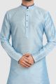 Sky Blue Art Silk Kurta Pajama (KFM-5923)