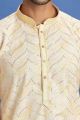 Yellow Cotton Kurta Pajama (KFM-7526)