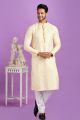 Yellow Cotton Kurta Pajama (KFM-7551)
