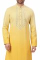 Yellow Shading Lucknowi Kurta Pajama (KFM-5990)